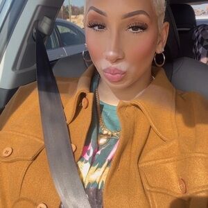 Stylish Tan Button-Up Jacket